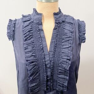 Gab blue silky blouse